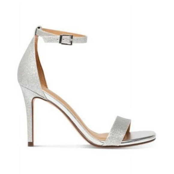 Wild Pair Bethie Glitter Metallic Heel Sandals Size 7.5 - Picture 3 of 9